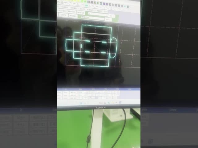 CNC corrugated box cutting machine with knife cutting and creasing tools. No die needed. High precision for carton & packaging boxes.