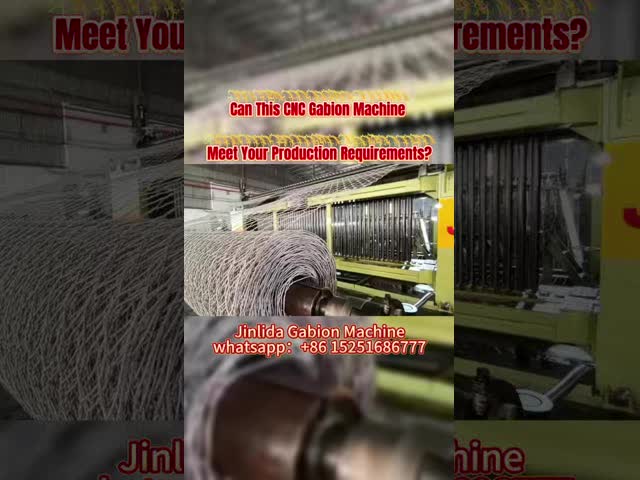 Jinlida CNC Gabion Machine – Dual-Mesh Efficiency for 60×80 mm & 80×100 mm Production