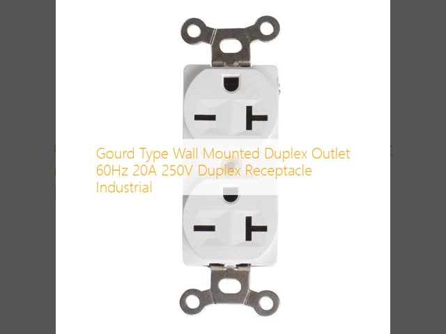 Gourd Type Wall Mounted Duplex Outlet 60Hz 20A 250V Duplex Receptacle Industrial