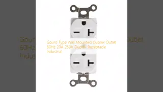 Gourd Type Wall Mounted Duplex Outlet 60Hz 20A 250V Duplex Receptacle Industrial