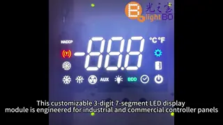 China Round Common Cathode 7-Segment LED Temperature Display Controller supplier