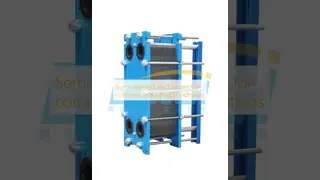 Semi-welded plate heat exchanger for heating and corrosive medium cooling