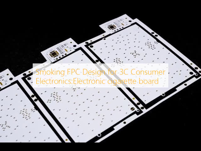 Double Layer FPC with Immersion Gold Surface Finish for Customizable Electronic Cigarette Board