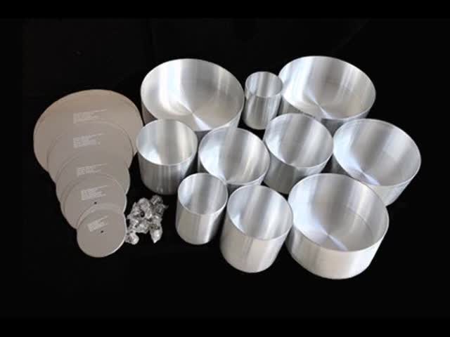 EN 60350-2 Compliant Stainless Steel Standardized Cookware for Energy Measurement with Cylindrical Design
