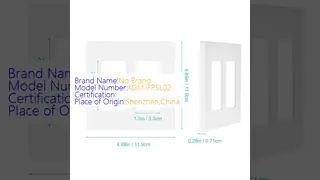 Plastic Switch Wall Plate White Screwless Outlet Covers For US Socket