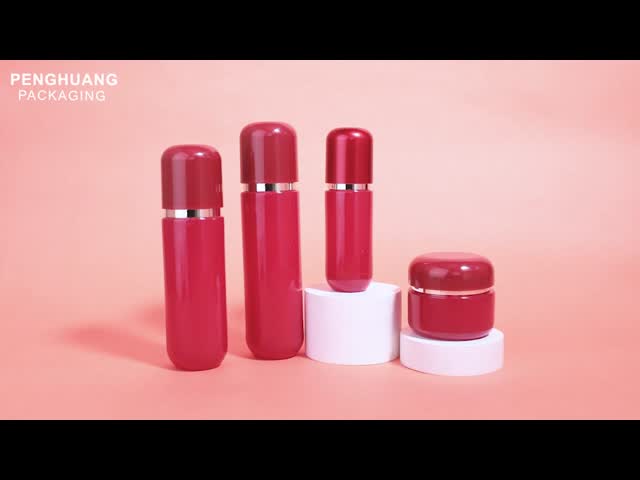 Luxury cosmetics packaging bottle offering Coated Surface Handling suitable for cosmetic cream and skincare containers