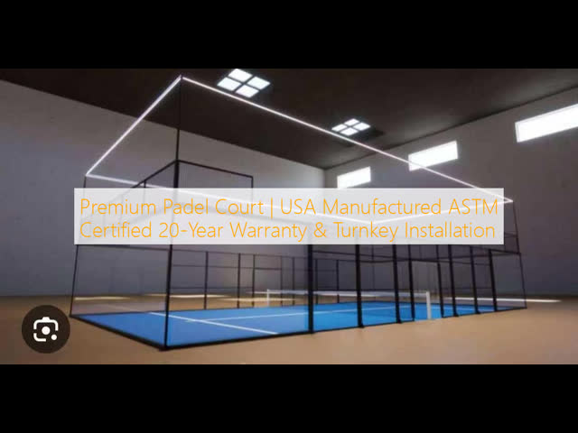 Custom Commercial Padel Tennis Court | Factory Direct Supply + On-Site Construction Support