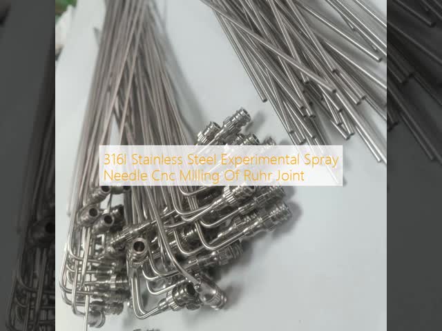 316l Stainless Steel Experimental Spray Needle Cnc Milling Of Ruhr Joint