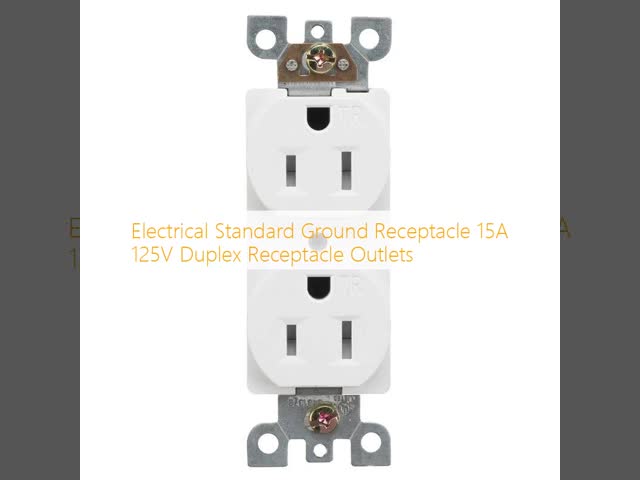 Electrical Standard Ground Receptacle 15A 125V Duplex Receptacle Outlets