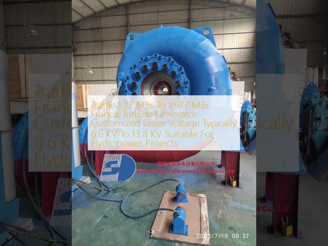 Francis Turbine Generator 300kW to 20 MW with 30~50 Years Lifespan and Automatic Governor Control for Hydropower Plants