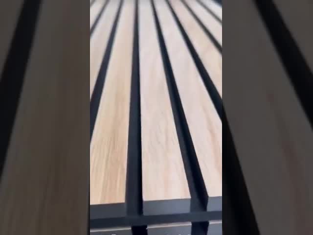 Modern Sound Absorbing Acoustic Panels 3D Water Ripple Slat Grille Soundproof for Hotel Studio