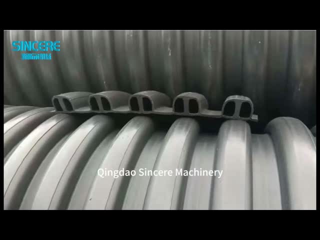 Spiral Pipe Extrusion Line Single Screw Extruder Extrusion Plastic Pipe Production Line