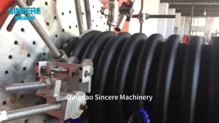 Spiral Pipe Extrusion Line Single Screw Extruder Extrusion Plastic Pipe Production Line