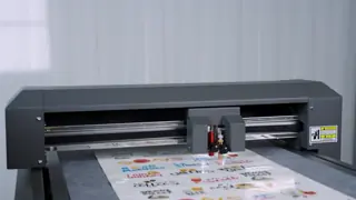 Anycut-F3550 1200mm/s Vacuum Adsorption Desktop Flatbed Cutter With Multiple Connections