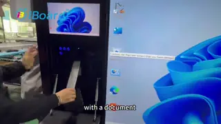 IBoard 4K Ultra HD Tabuleiro Interativo com 20 pontos de toque e Android Windows para educação e conferência