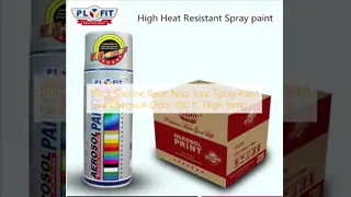 Black Silicone Resin Non Toxic Spray Paint Low Chemical Odor 300 ℃ High Temp