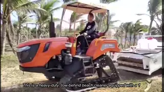 HANDSOMER 2000 / 78.7 inch clean width Beach cleaner for cleaning seaweed