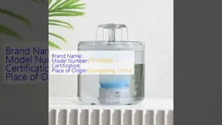 2.6L Fully Transparent Eco-Friendly Silent Charge Rounded Water Dispenser Stylish Plastic Automatic Pet Cat Dog Bowls Feeders