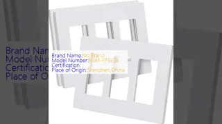 Glossy Finish Triple Gang Wall Plate Screwless 3 Gang Face Plate Rectangular For Wall Socket
