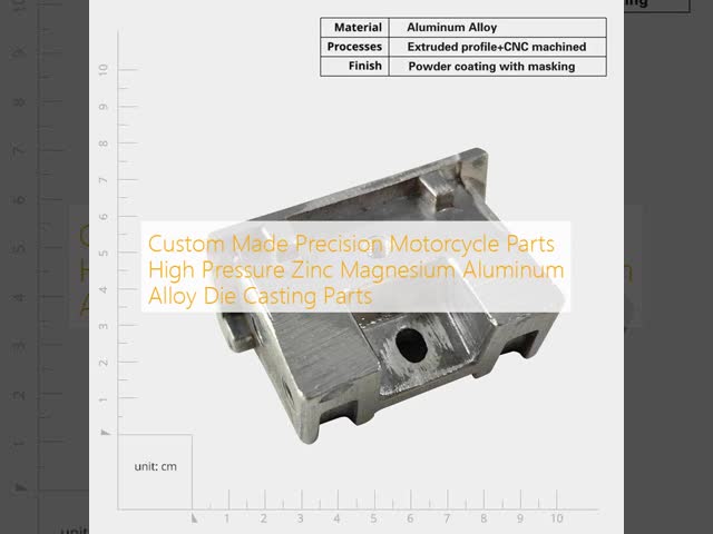 Custom Made Precision Motorcycle Parts High Pressure Zinc Magnesium Aluminum Alloy Die Casting Parts