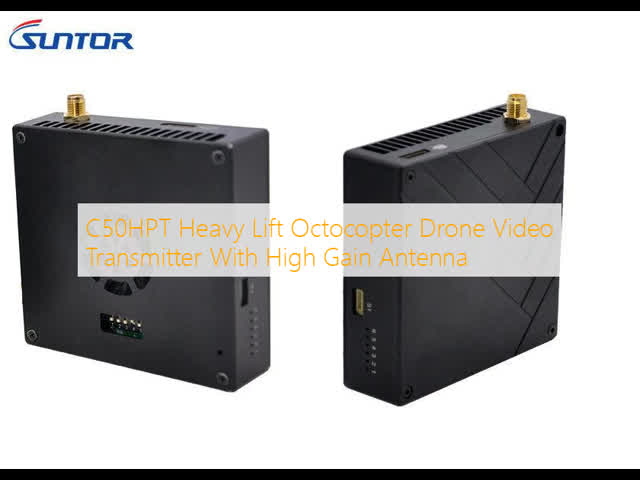 C50HPT Heavy Lift Octocopter Drone Video Transmitter With High Gain Antenna