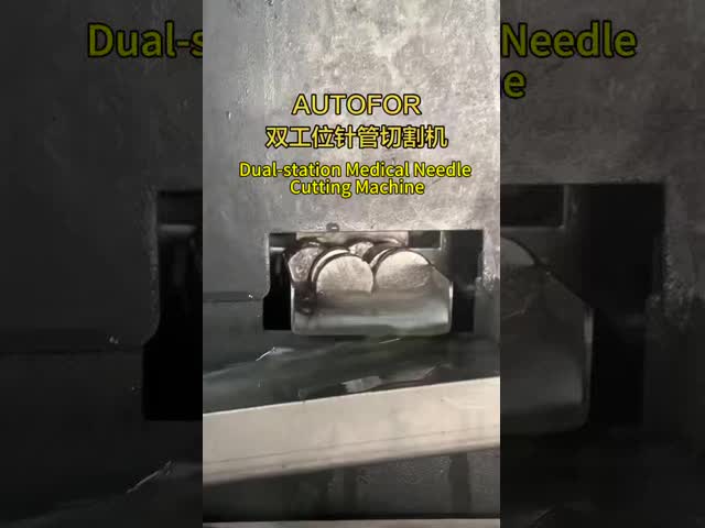 Dual-station syringe cutting machine
