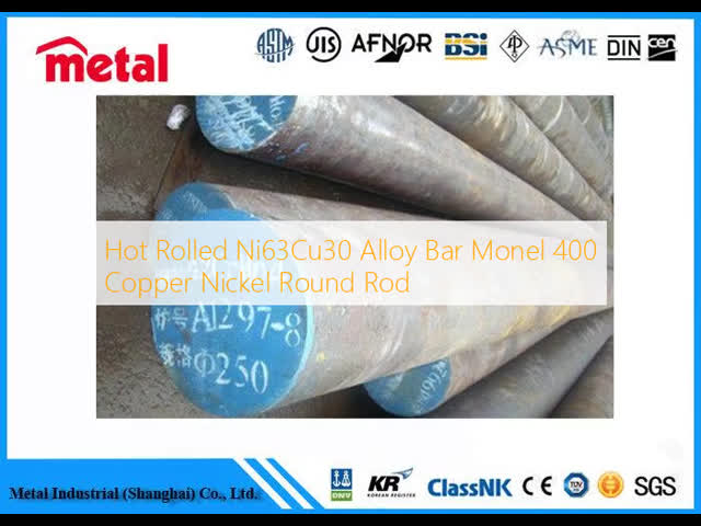 Hot Rolled Ni63Cu30 Alloy Bar Monel 400 Copper Nickel Round Rod