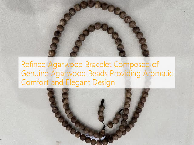 Handcrafted 100% Natural Agarwood Bracelet with Adjustable Size and Distinct Fragrance for Mindfulness