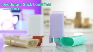 15ml 20ml Empty Oval Shape Pocket Size Sunscreen Balm Stick Deodorant Container