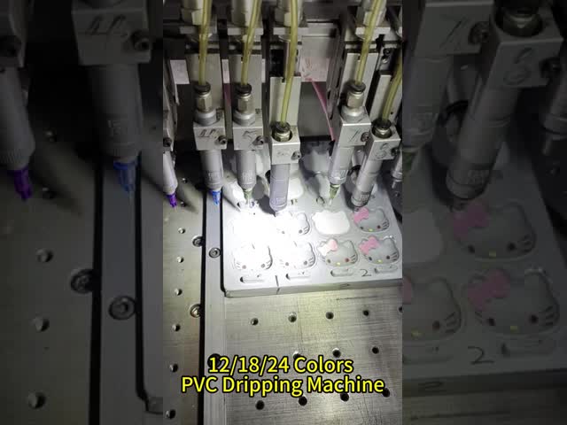 24 Colors Dispensing Label Machinery PVC Keychain Machine PVC Trademark Logo Making Machine