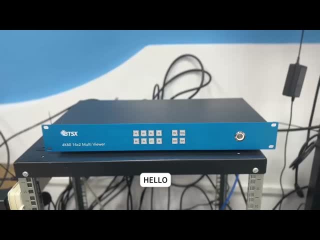 4K60 Multi Viewer with 16-Window Seamless Switching, 4×4 Video Wall Segmentation and Dual Screen Output for Video Conferencing