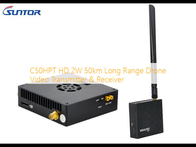 C50HPT HD 2W 50km Long Range Drone Video Transmitter & Receiver