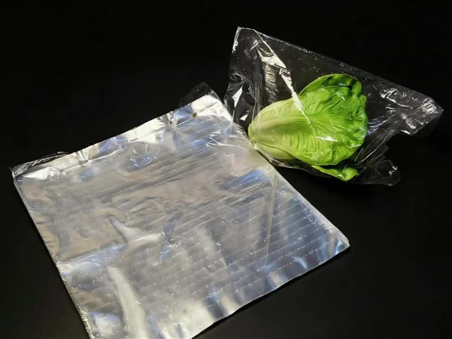 Best price Green Bags Keep Vegetables Fresh Micro-perforated Liner clear Plastic lettuce  Bag Packing for Fruit