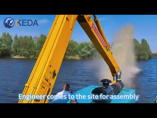 Hydraulic System Amphibious Dredger with Cummins Diesel Engine and Multi-function Capabilities