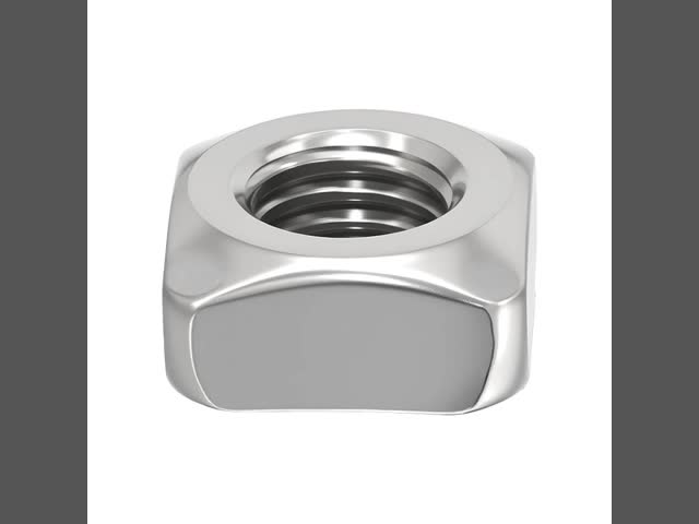 GB39 Square Nut, Full Thread, Smooth Burr-Free Edges