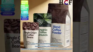 Custom Printed Mylar Bag High Barrier Aroma Lock Stand up Coffee Pouch for Supermarket Retail