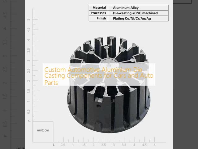 Custom Automotive Aluminium Die Casting Components for Cars and Auto Parts