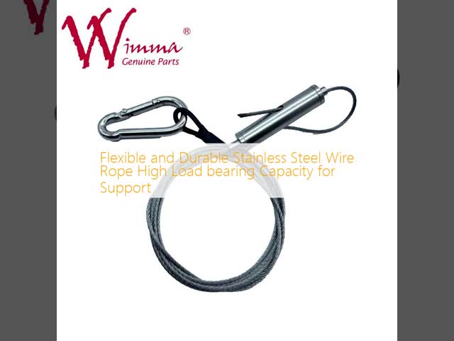 Flexible and Durable Stainless Steel Wire Rope High Load bearing Capacity for Support