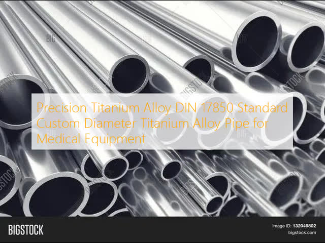 Precision Titanium Alloy DIN 17850 Standard Custom Diameter Titanium Alloy Pipe for Medical Equipment
