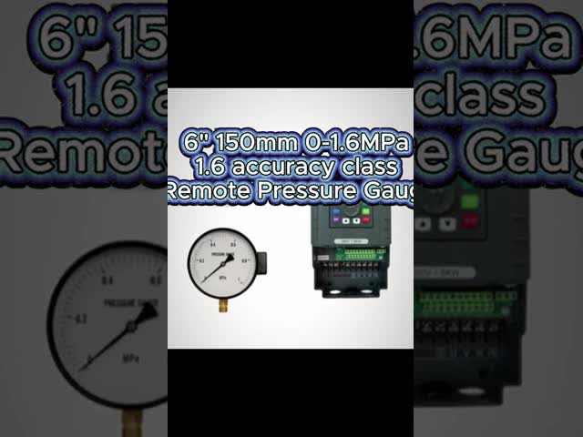 6-inch Dial Remote Reading Pressure Gauge with 0-1.6MPa Range and 1.6 Accuracy Class for Remote Monitoring