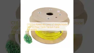 CPR Dca 등급 48 코어 LC 단일 모드 G657A1 광섬유 팬아웃 케이블 패치코드
