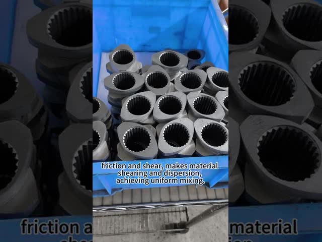 High Precision Twin Screw Elements with Wear Resistance, Corrosion Resistance, and Bimetallic Alloy for PA6 PA66 Processing