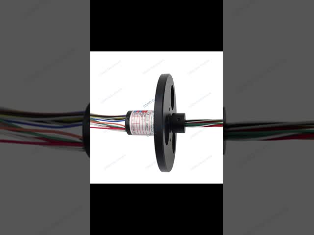 Compact Structure Capsule Slip Ring with 19 circuits Electric Power and option