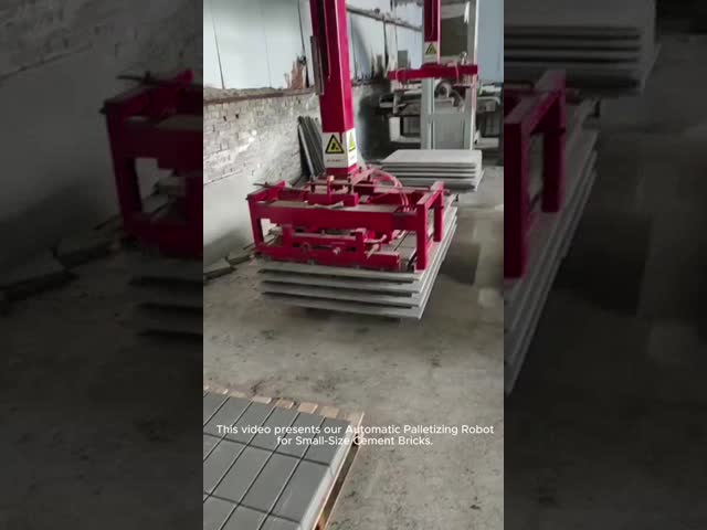 Cost-Effective Automatic Palletizing Machine for Small Bricks with Complete-Row Palletizing Technology