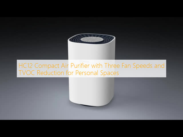 HC12 Compact Air Purifier with Three Fan Speeds and TVOC Reduction for Personal Spaces