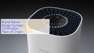 HC12 Compact Air Purifier with Three Fan Speeds and TVOC Reduction for Personal Spaces