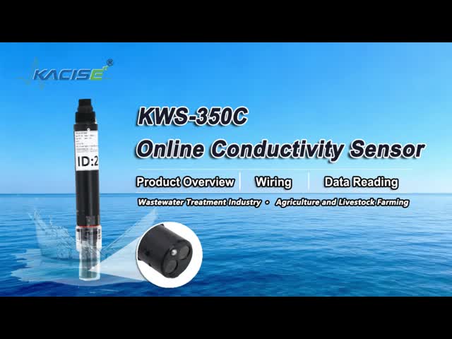 IP68 Protection Level Water Quality Sensor KWS-350 Measures 0.2mS/cm to 200mS/cm Without Controller