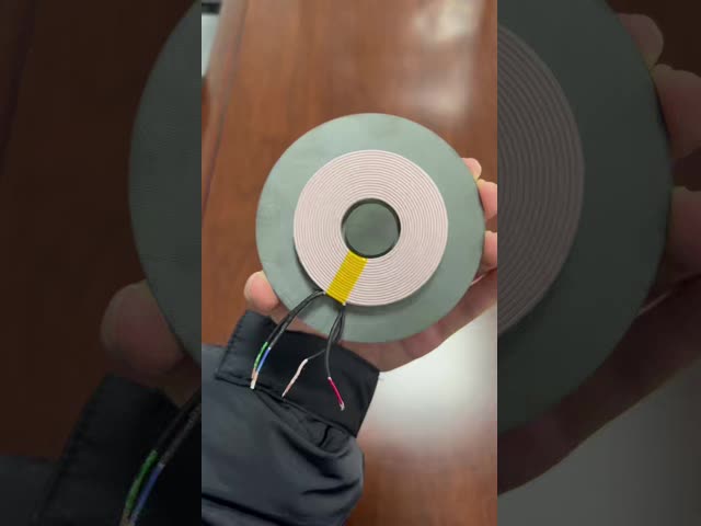 90mm Large Diameter Wireless Power Supply Coil with Multi-Strand Litz Wire and Four-Layer Winding for High Efficiency Energy Transmission