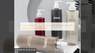 Customized Plastic Luxury Shampoo Bottles 300/400ml PET Bottle