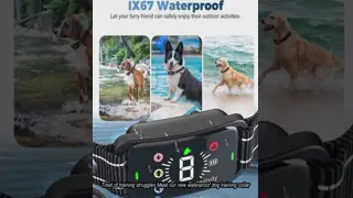 Adjustable Smart Dog Training Collar Anti-Bark 3 Modes Remote Control Rechargeable Fashion Nylon & Plastic IPX7 Waterproof
